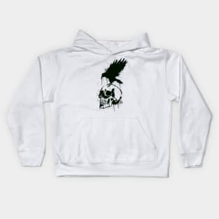 Ink Raven and Skull Kids Hoodie